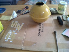 Vorbereitet zur Vergoldung