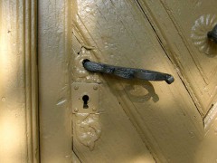 Das Tuerschloss vor der Restaurierung